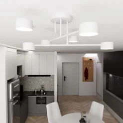 Plafonnier HALO 6 WHITE, Emibig Lighting, Fabriqué en EU