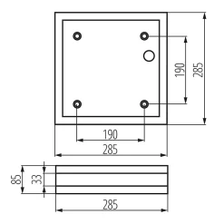 Plafonnier hermétique IP44 Acier Nickel Mur/Plafond E27 JURBA DL-218L