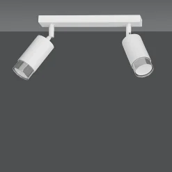 Plafonnier HIRO 2 WH/CHROME, Emibig Lighting, Fabriqué en EU