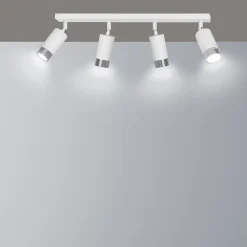 Plafonnier HIRO 4 WH/CHROME, Emibig Lighting, Fabriqué en EU