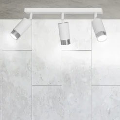 Plafonnier HIRO 3 WH/CHROME, Emibig Lighting, Fabriqué en EU