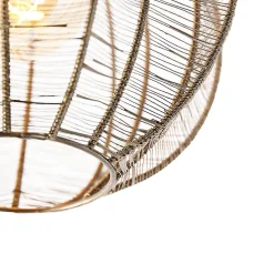 Plafonnier industriel bronze avec noir - Dong