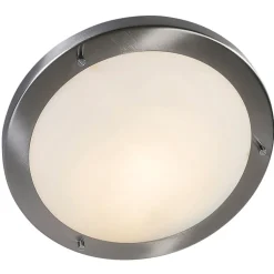 Plafonnier intelligent en acier 31 cm avec WiFi A60 IP44 - Yuma