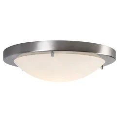 Plafonnier intelligent en acier 31 cm avec WiFi A60 IP44 - Yuma