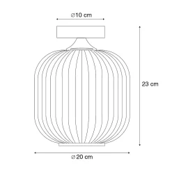Plafonnier intelligent en laiton avec Wifi A60 - Karel