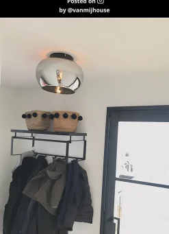 Plafonnier JUDI en verre avec 1xE27 - Fumé - Lucide