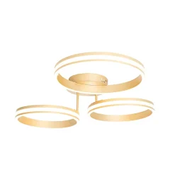 Plafonnier laiton avec LED 3 niveaux de luminosité 3 lumières - Navara