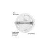 Plafonnier LED Blanc AC220/240V 18W 1800lm 100 IP40/20 IK06 220mm - CCT 3000K / 4000K / 6500K perçage 53mm