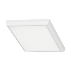 Plafonnier LED blanc encastrable ou saillie 20W 3-en-1 carré