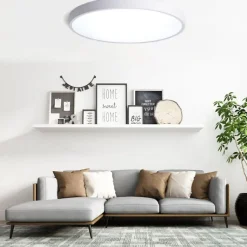 Plafonnier LED Blanc 54W 60cm - Blanc Neutre 4000K - 5500K - SILAMP