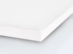 Plafonnier LED 'CARENTE' longueur de côté 45 cm, sans cadre, nombreuses fonctions, en métal et plastique, blanc, LED intégrées