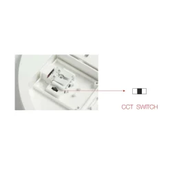 Plafonnier LED carré 25W CCT Switch IP54