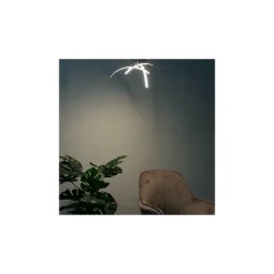 Plafonnier LED chromé design 3 branches - Ova