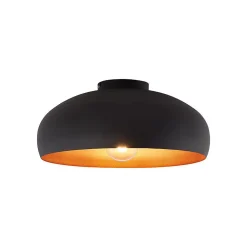 Plafonnier LED décoratif 1xE27 23W IP20 - Métal noir