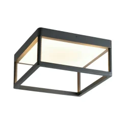 Plafonnier LED design rectangle noir - Stockholm