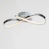 Plafonnier LED design ruban infini chrome - Acht