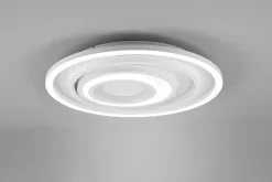 Plafonnier Led dimmable blanc mat 40W télécommande incluse - Trio - Kagawa