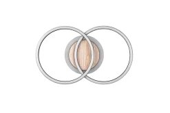 Plafonnier LED dimmable rond effet bois IP20 Ø30 x L.50 cm Trio