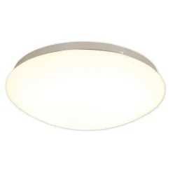 Plafonnier LED en métal et verre blanc, avec LEDs fixes D: ca 34 cm
