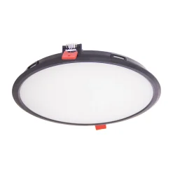Plafonnier LED encastrable rond avec transformateur intégré, IP44, 2 types de fixation, extra plat, 2500 Lumens, CCT