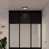 Plafonnier LED integrée 12W 1200lm noir Ø21,5cm GoodHome, Aius