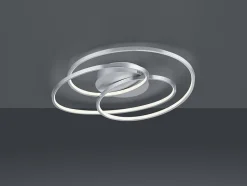 Plafonnier LED intégré 38,5W, 5000 lm, 3000K, Nickel mat - Trio - Gale