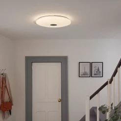 Plafonnier LED intégrée + anneau 2 en 1 Colours Angoon blanc neutre et blanc chaud 4000K Taille XL