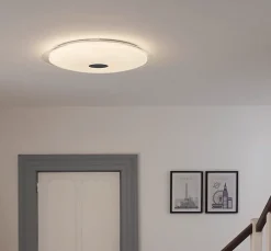 Plafonnier LED intégrée + anneau 2 en 1 Colours Angoon blanc neutre et blanc chaud 4000K Taille XL
