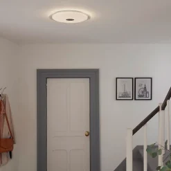 Plafonnier LED intégrée + anneau 2 en 1 Colours Angoon blanc neutre et blanc chaud 4000K Taille L