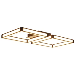 Plafonnier LED intégrée Altaflor IP20 3040lm 24W L.65 x l.30x H.7 cm Eglo noir