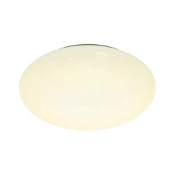 Plafonnier LED intégrée 1000lm 8W blanc neutre GoodHome Leto blanc H.8 x Ø25 cm