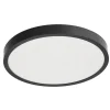Plafonnier LED intégrée 18W 1800 lm anneau noir 29,5 cm 3000K blanc chaud IP44 PERETI EDO777611 EDO