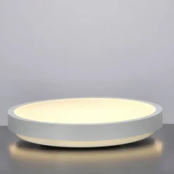 Plafonnier LED intégrée 18W 1800 lm anneau blanc 29,5 cm 3000K blanc chaud IP44 PERETI EDO777610 EDO