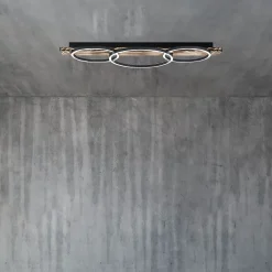 Plafonnier LED intégrée 109W Eglo Boyal blanc chaud L.101 x l.40 x H.9.5 cm