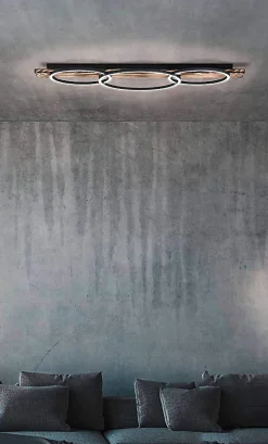 Plafonnier LED intégrée 109W Eglo Boyal blanc chaud L.101 x l.40 x H.9.5 cm