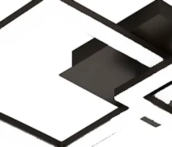 Plafonnier LED intégrée 22W Eglo Huerta blanc chaud l.31 x H.6.5 cm