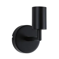 Plafonnier LED Jaron IP44 E27 230V max. 60W gradable Noir mat