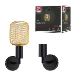 Plafonnier LED Jaron IP44 E27 230V max. 60W gradable Noir mat