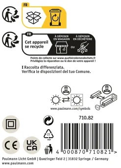 Plafonnier LED Maro IP44 3000K 430lm 230V 6,8W Blanc