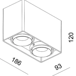 Plafonnier Led Mona II blanc - Deko Light