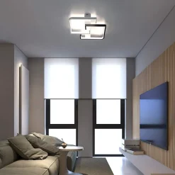 Plafonnier LED NETTLIFE, lampe de plafond moderne pour chambre à coucher, couloir