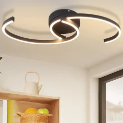 Plafonnier LED NETTLIFE salon 24W plafonnier moderne 3000K pour couloir cuisine