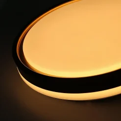 Plafonnier LED NETTLIFE salon 30CM Dimmable avec télécommande Plafonnier moderne couloir