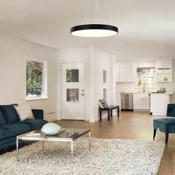 Plafonnier LED Noir 54W 60cm - Blanc Neutre 4000K - 5500K - SILAMP