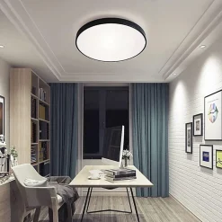 Plafonnier LED Noir 54W 60cm - Blanc Neutre 4000K - 5500K - SILAMP