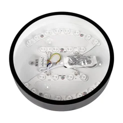 Plafonnier LED Noir 18W 25cm - Blanc Chaud 2300K - 3500K - SILAMP