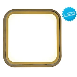 Plafonnier LED 'Palermo' gris L: 33 cm