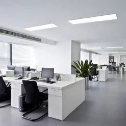 Plafonnier LED Panel 'CARENTE' longueur 119,5 cm, sans cadre, nombreuses fonctions, en métal et plastique, blanc, LED intégrées