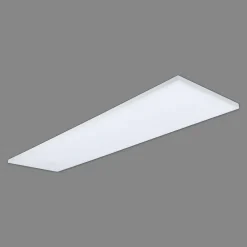 Plafonnier LED Panel 'CARENTE' longueur 119,5 cm, sans cadre, nombreuses fonctions, en métal et plastique, blanc, LED intégrées