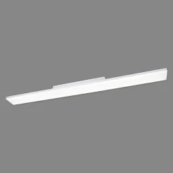 Plafonnier LED Panel 'CARENTE' longueur 119,5 cm, sans cadre, nombreuses fonctions, en métal et plastique, blanc, LED intégrées